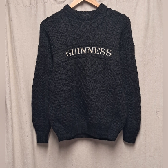 Guinness Black Crewneck Sweater - Picture 1 of 6